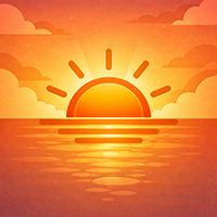 закат солнца